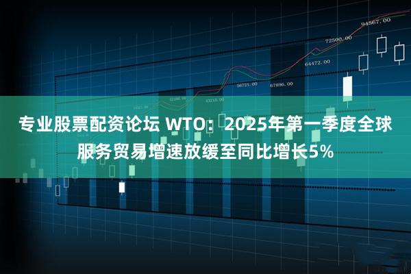专业股票配资论坛 WTO：2025年第一季度全球服务贸易增速放缓至同比增长5%